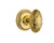 Nostalgic 702548: Mortise Rope Rosette with Victorian Knob - Polished Brass