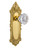 Nostalgic 701267: Victorian Backplate w/Clear Crystal Glass Knob Single Dummy Door Set - Polished Brass