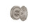 Nostalgic 702549: Mortise Rope Rosette with Victorian Knob - Satin Nickel