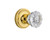 Nostalgic 701195: Mortise Classic Rosette with Crystal Knob - Polished Brass