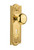 Nostalgic 702368: Mortise Meadows Plate w/ New York Knob - Unlacquered Brass