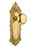 Nostalgic 702946: Victorian Backplate w/New York Knob Single Dummy Door Set - Unlacquered Brass