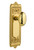 Nostalgic 702853: Egg & Dart Backplate w/Homestead Knob Single Dummy Door Set - Unlacquered Brass