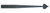 Acorn RQ1BP: 22-1/4" Heart Dummy Strap Hinge - Black Rough Aluminum Acorn RQ1BP: 22-1/4" Heart Dummy Strap Hinge - Black Rough Aluminum