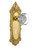 Nostalgic 704078: Victorian Backplate w/Waldorf Knob Passage Door Set - Polished Brass