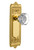 Nostalgic 704224: Egg & Dart Backplate w/Waldorf Knob Privacy Door Set - Polished Brass