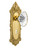 Nostalgic 702953: Victorian Backplate w/Oval Fluted Clear Glass Crystal Knob Single Dummy Door Set - Unlacquered Brass