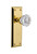 Nostalgic 703656: Mortise New York Plate w/ Crystal Knob - Unlacquered Brass