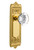 Nostalgic 702863: Egg & Dart Backplate w/Round Clear Glass Crystal Knob Single Dummy Door Set - Unlacquered Brass