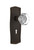 Nostalgic 704518: Prairie Backplate w/Waldorf Knob Single Dummy Door Set - Oil-Rubbed Bronze