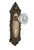 Nostalgic 702081: Victorian Backplate w/Clear Crystal Glass Knob Single Dummy Door Set - Antique Brass