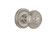 Nostalgic 702574: Mortise Rope Rosette with Egg and Dart Knob - Satin Nickel