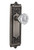 Nostalgic 704160: Egg & Dart Backplate w/Clear Crystal Glass Knob Privacy Door Set - Antique Pewter