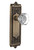 Nostalgic 704234: Egg & Dart Backplate w/Waldorf Knob Passage Door Set - Antique Brass