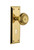 Nostalgic 702919: New York Backplate w/Meadows Knob Single Dummy Door Set - Unlacquered Brass