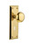Nostalgic 702920: New York Backplate w/New York Knob Single Dummy Door Set - Unlacquered Brass