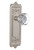 Nostalgic 704244: Egg & Dart Backplate w/Waldorf Knob Single Dummy Door Set - Satin Nickel