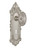 Nostalgic 702013: Victorian Backplate w/Victorian Knob Single Dummy Door Set - Satin Nickel