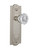 Nostalgic 701833: Meadows Backplate w/Clear Crystal Glass Knob Single Dummy Door Set - Satin Nickel