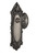 Nostalgic 704102: Victorian Backplate w/Victorian Knob Single Dummy Door Set - Antique Pewter