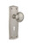 Nostalgic 704461: Prairie Backplate w/New York Knob Single Dummy Door Set - Satin Nickel