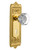 Nostalgic 704248: Egg & Dart Backplate w/Waldorf Knob Privacy Door Set - Polished Brass
