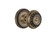Nostalgic 702520: Mortise Rope Rosette with Meadows Knob - Antique Brass