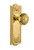 Nostalgic 702878: Meadows Backplate w/Egg & Dart Knob Single Dummy Door Set - Unlacquered Brass