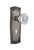 Nostalgic 704468: Prairie Backplate w/Clear Crystal Glass Knob Passage Door Set - Antique Pewter