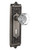 Nostalgic 704255: Egg & Dart Backplate w/Waldorf Knob Passage Door Set - Antique Pewter