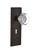 Nostalgic 704401: Meadows Backplate w/Waldorf Knob Passage Door Set - Oil-Rubbed Bronze