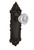 Nostalgic 704113: Victorian Backplate w/Clear Crystal Glass Knob Privacy Door Set - Oil-Rubbed Bronze