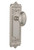 Nostalgic 704184: Egg & Dart Backplate w/Homestead Knob Passage Door Set - Satin Nickel