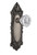 Nostalgic 704114: Victorian Backplate w/Clear Crystal Glass Knob Passage Door Set - Antique Pewter