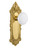 Nostalgic 702936: Victorian Backplate w/White Porcelain Knob Single Dummy Door Set - Unlacquered Brass