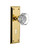 Nostalgic 704611: New York Backplate w/Waldorf Knob Passage Door Set - Polished Brass
