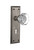 Nostalgic 704612: New York Backplate w/Waldorf Knob Passage Door Set - Antique Pewter