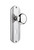 Nostalgic 702606: Deco Backplate w/New York Knob Passage Door Set - Bright Chrome