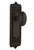 Nostalgic 704197: Egg & Dart Backplate w/Homestead Knob Single Dummy Door Set - Oil-Rubbed Bronze