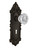 Nostalgic 704123: Victorian Backplate w/Clear Crystal Glass Knob Passage Door Set - Oil-Rubbed Bronze
