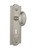 Nostalgic 704346: Meadows Backplate w/Homestead Knob Privacy Door Set - Satin Nickel