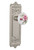 Nostalgic 710892: Egg & Dart Backplate w/White Rose Porcelain Knob Passage Door Set - Satin Nickel