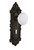Nostalgic 704139: Victorian Backplate w/White Porcelain Knob Passage Door Set - Oil-Rubbed Bronze