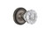 Nostalgic 704659: Rope Rosette w/Clear Crystal Glass Knob Single Dummy Door Set - Antique Pewter