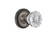 Nostalgic 704659: Rope Rosette w/Clear Crystal Glass Knob Single Dummy Door Set - Antique Pewter