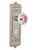Nostalgic 711234: Egg & Dart Backplate w/White Rose Porcelain Knob Privacy Door Set - Satin Nickel