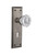 Nostalgic 704933: Mortise New York Plate w/ Crystal Knob and Keyhole - Antique Pewter