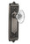 Nostalgic 711768: Egg & Dart Backplate w/Oval Fluted Clear Glass Crystal Knob Passage Door Set - Antique Pewter