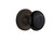Nostalgic 710387: Mortise Classic Rose w/ Black Porcelain Knob - Oil Rubbed Bronze