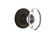 Nostalgic 711323: Classic Rosette w/Oval Clear Glass Crystal Knob Passage Door Set - Oil-Rubbed Bronze